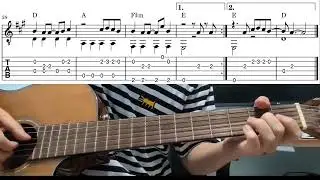 Payphone (Maroon 5) - Easy Fingerstyle Guitar Playthrough Tutorial Lesson With Tab