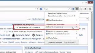 Firefox - Mit Lesezeichen Ihre Lieblingsseiten speichern und verwalten
