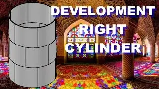 #Development of a right #cylinder - #Pipe #template layout