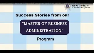 Inspiring Success Stories of Master of Business Administration!!✨🎓