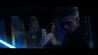 Obi-Wan jumps out of the window