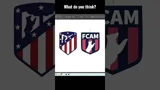 My version of the Atlético de Madrid Logo