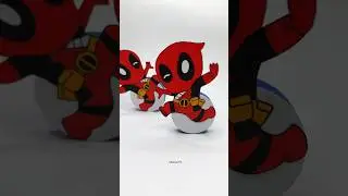 New Deadpool DIY Swing Toy Paper Craft      !! Deadpool Paper Toy #shorts #deadpool