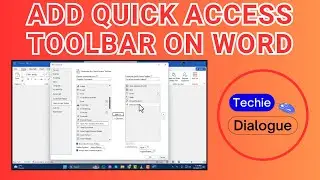 How to Add Quick Access Toolbar On Microsoft Word