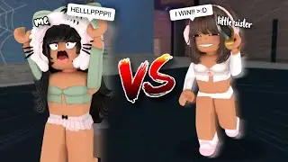 1v1ing My 10 YEAR OLD Sister In MM2...
