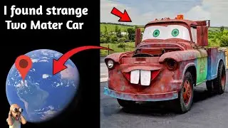 I Found Strange Two Mater Car In Real Life On Google Earth And Google Maps 🤯!