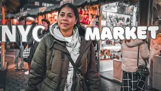 VLOGMAS DAY 13- BEAUTIFUL New York City Market + Getting into the Christmas Spirit