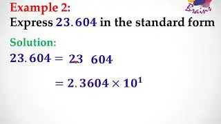 STANDARD FORM - CONVERSION FROM ORDINARY FORM TO STANDARD FORM