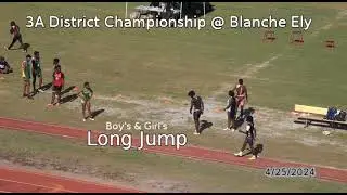 3A District 14 Championship @ Blanche Ely  April 25,2024