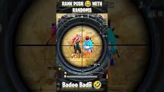 CONQUEROR 🔥 RANK PUSH 💪 WITH RANDOMS 😂🤣 #bgmi #pubg  #pubgmobile #shorts #conqueror #rankpush