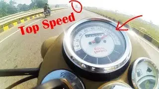 Classic/Bullet 500 Fi TOP SPEED in TRAFFIC!! | Royal Enfield Classic 500 goes CRAZY at 135 km/h!!