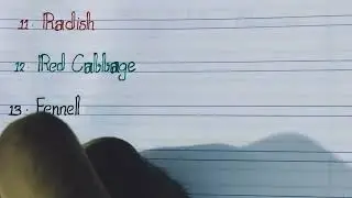 25 Vegitables names in English // Writing vegitables names in English // Infinite alpha