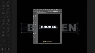 Broken Text Effect in Adobe Illustrator || Illustrator Tips and Tricks