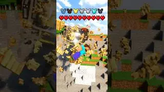 Upgrading Steve's Armor Until He Survives!