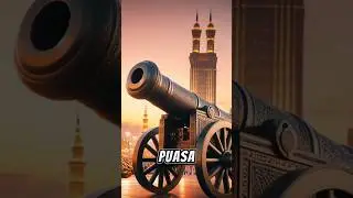 Di Arab Saudi, meriam di jadikan salah satu tanda berpuasa.