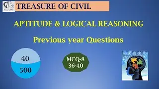 Aptitude & Reasoning#Part-8#ae #RRB#ssc  #Treasure of Civil #RRB ALP #rrbntpc  #mts #CGL #tnpscae