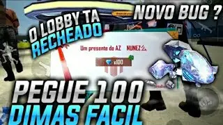 Como pegar 100 diamantes no loby