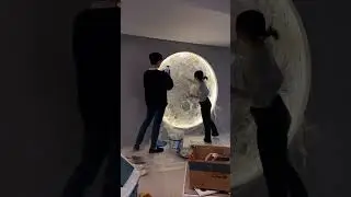 FARIA EM SUA CASA? UM PAINEL ILUMINADO COM DESENHO DA LUA 
