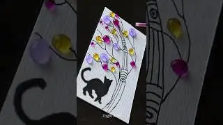 Calm Cat Ćreative Satisfying Waterdrops #shorts #art #satisfying #shortsfeed