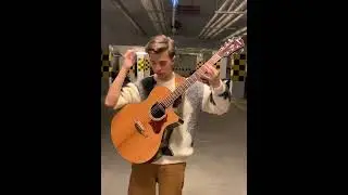 Marcin plays MEGALOVANIA on a guitar in his garage (Clip)