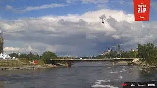 The interzip vidéo de la tyrolienne