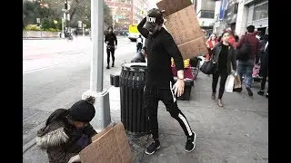 Harassing A Homeless Experiment (Social Experiment)