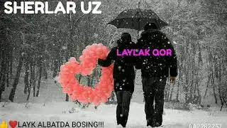 #SHERLAR 💔❤💚Hotiralarni eslab yog'ib berdi laylak qor❄❤💜💖
