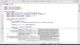 2. Java Database Connectivity Read and Insert Record in table.