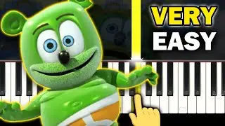 Gummy Bear - Bubble Up - VERY EASY Piano tutorial