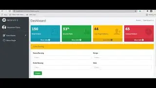 CRUD di PHP + Template AdminLTE3