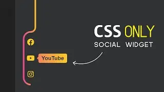 Animated Side Nav Social Bar using HTML and CSS