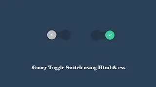 Gooey toggle switch using Html & CSS | Gooey Toggle | Frontline Coders.