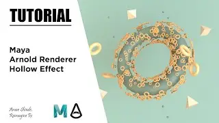 Hollow Abstract Effect In Maya And Arnold Renderer - Tutorial