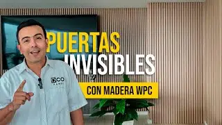 Puertas ocultas invisibles con madera wpc (WALL PANEL)