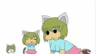 【Nyan Fake Push-up】 Push-up Training with Raku