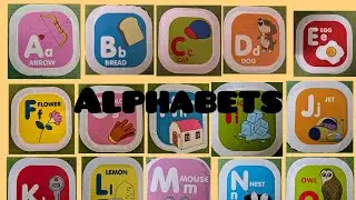 Alphabets and Basic Words Starting from them || Learn English Alphabets for Toddlers