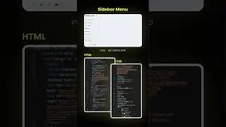 Day 53 - Neumorphism Sidebar Menu #html #css #shorts #javascript