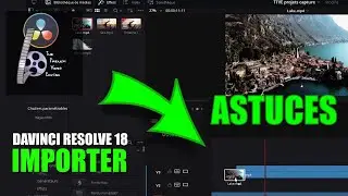 Comment IMPORTER des médias (complets ou partiels) dans la timeline Tutoriel davinci resolve FREE