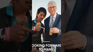 Bill gates with dolly चाय वाला🤔 || bill gates meets chai wala #shorts
