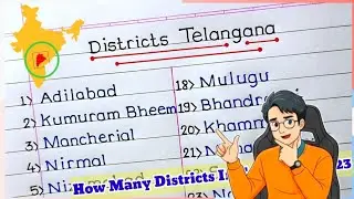 Districts Of Telangana 2023|| district name 2023|| how many districts in Telangana? 