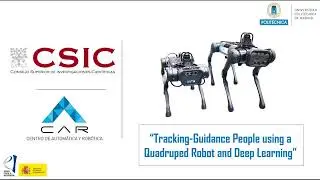 Tracking Guidance people using a quadruped robot and Deep Learning