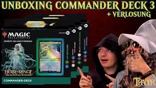 MTG Lord of the Rings Commander Decks Opening deutsch #3 | Magic the Gathering | Unboxing Lotr | HdR