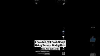 GUI Bash Script