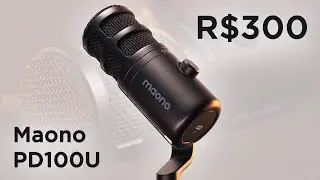 Microfone BOM e BARATO para LIVES e VIDEOS - Maono PD100U
