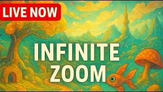 Live Infinite Zoom Art | Zoomquilt Loop for Relaxation & Focus