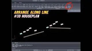#cad 3D Houseplan - Align and Copy Entities along a Line