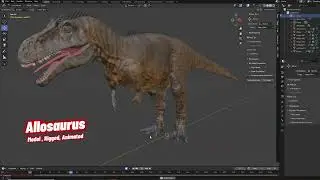 blender it's time for allosaurus idle animation