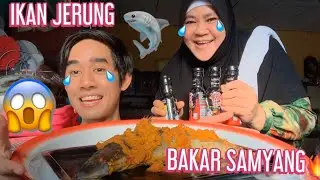 IKAN JERUNG BAKAR SAMYANG 🦈🔥 RASA PELIK GILA 😂