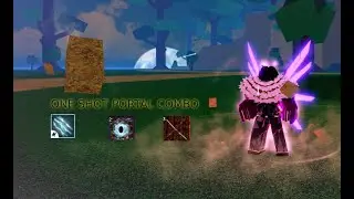 ONE SHOT PORTAL COMBO (Blox Fruit) #shorts #short #roblox