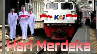 MERDEKA!!! Kompilasi Kereta Api KRL Di Hari Kemerdekaan ~Indonesia merdeka